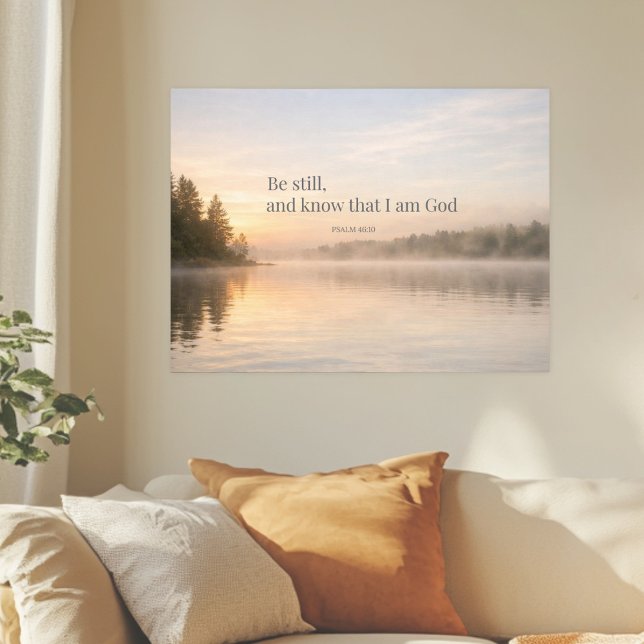 Be Still and Know That I Am God Psalm 46:10 Poster (Von Creator hochgeladen)