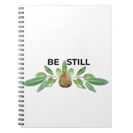 Be Still Inspirational Olive Branch Faith Notebook Notizblock