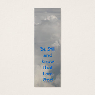 Be Still (Wolken) Lesezeichen