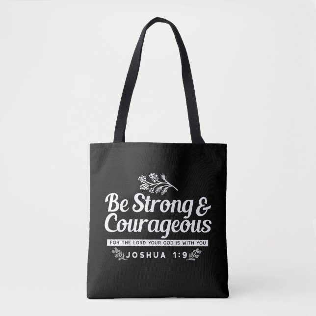 Be Strong and Courageous – Joshua 1:9 Bible Verse  (Vorderseite)