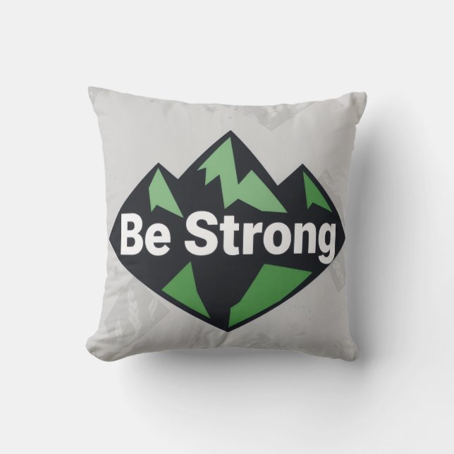 Be Strong Geometric Kissen (Vorderseite)