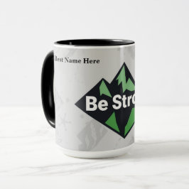 Be Strong Geometric Tasse