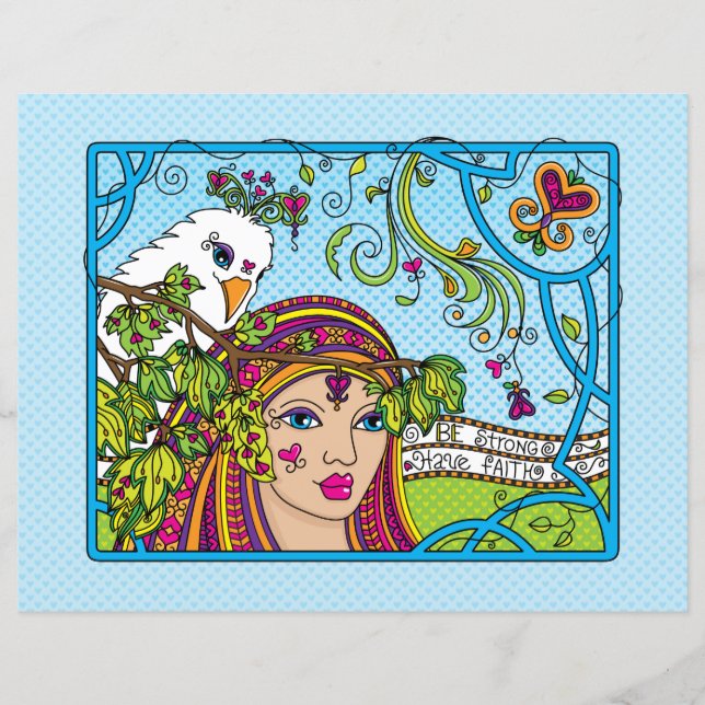 Be Strong_Have Faith_Flat Paper Sheet 11"x8.5" (Vorderseite)