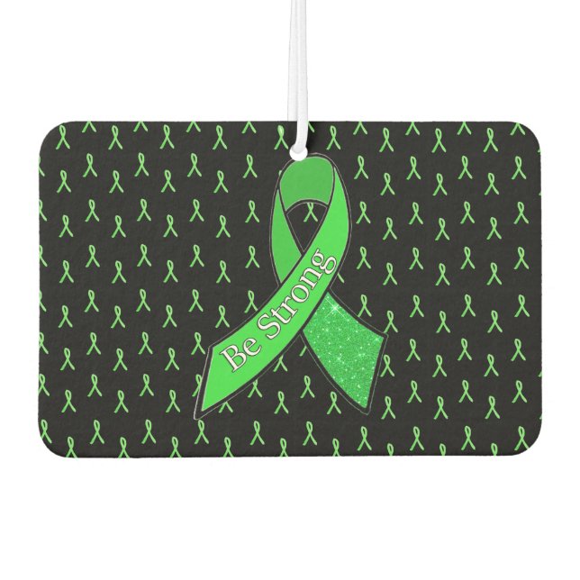 "Be Strong" Lyme Disease Warrior Car Air Freshener Autolufterfrischer (Vorderseite)