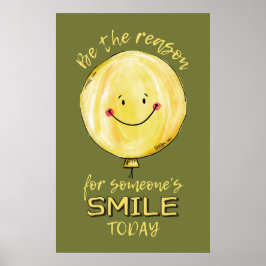 "Be the Reason" benutzerdefiniertes Farbposter Poster