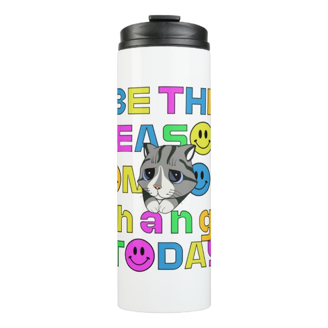 be the reason someone change today tea mug thermosbecher (Vorderseite)