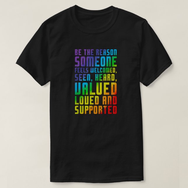 Be The Reason - Ultimate Ally Support T-Shirt (Design vorne)