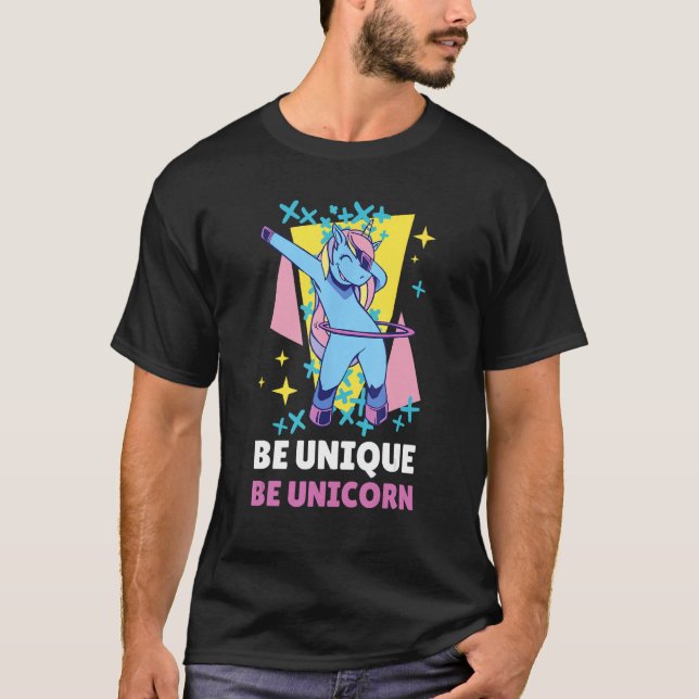 Be Unique Be Unicorn 10 T-Shirt (Vorderseite)