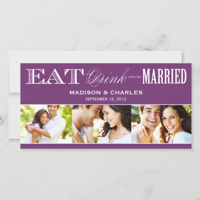 & BE VERHEIRATET | Ankündigung Datum freihalten (Vorderseite)