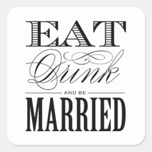& BE VERHEIRATET FAVOR STICKERS