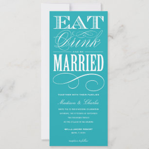 & BE VERHEIRATET WEDERINVITATION STYLE 2 EINLADUNG