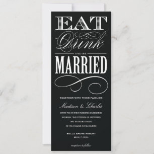 & BE VERHEIRATET WEDERINVITATION STYLE 2 EINLADUNG