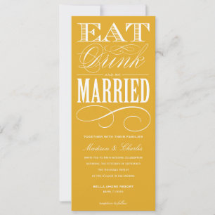 & BE VERHEIRATET WEDERINVITATION STYLE 2 EINLADUNG