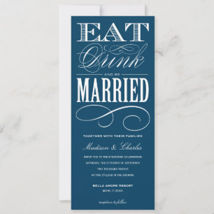 & BE VERHEIRATET WEDERINVITATION STYLE 2 EINLADUNG