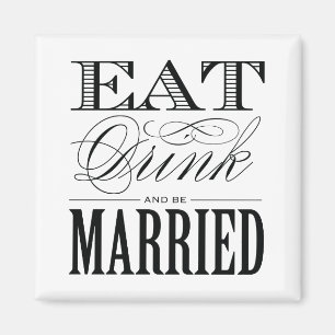 & BE VERHEIRATET WEDING MAGNET