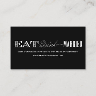 & BE VERHEIRATET WEDING WEBSITE CARDS BEGLEITKARTE
