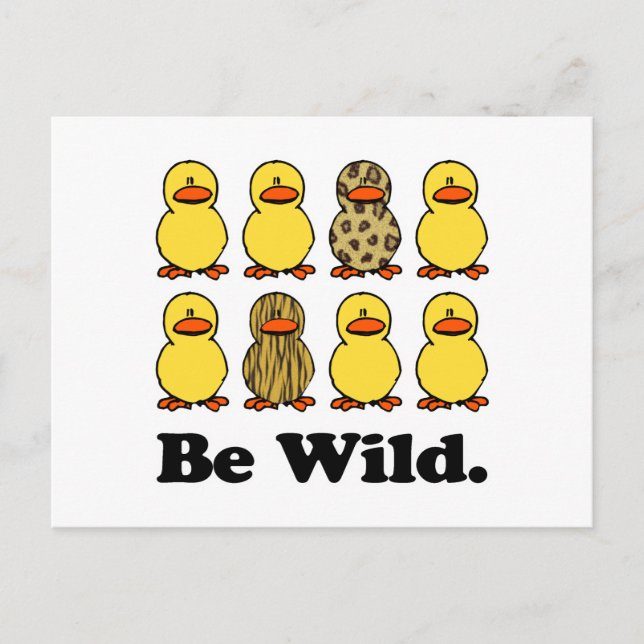 Be Wilde Encks Postkarte (Vorderseite)