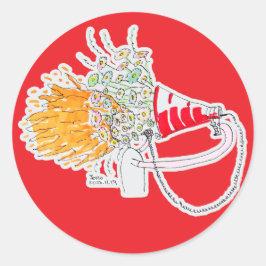 Be Your Biggest Fan Runder Aufkleber