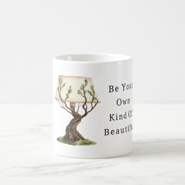 Be Your Own Kind of Beautiful Tree Lamp Kaffeetasse (Mittel)