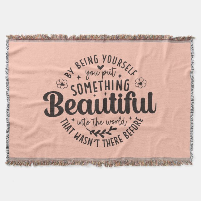 Be Yourself Something Beautiful Quote-52912 Decke (Vorderseite)