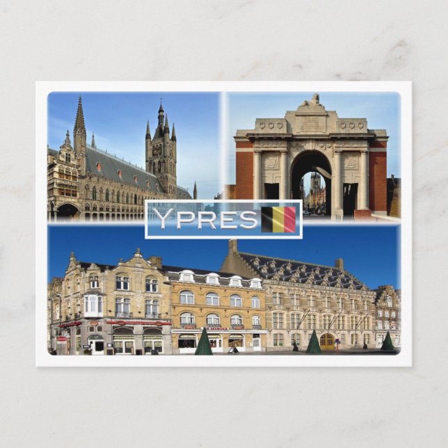 BE Ypres - Lakenhal, im Museum für Flandern-Felder Postkarte (Vorderseite)