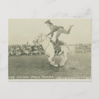 Bea Kirnan Trickreiten. Postkarte