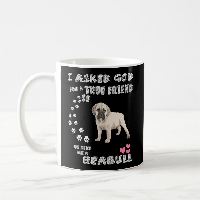 Beabull-Geschenke für Beabull Hunde Liebhaber Beab Kaffeetasse (Links)
