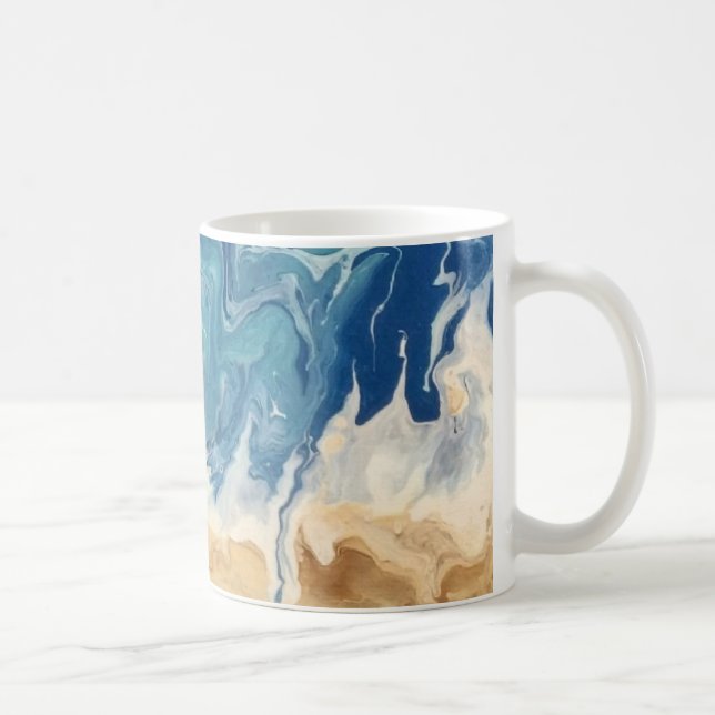 Beach Abstrakt Art Coffee Tasse (Rechts)