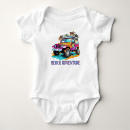 Beach Adventure Baby Bodysuit. Strampler