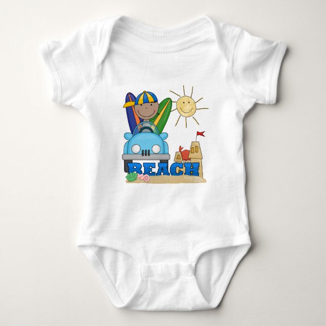 BEACH African American Boy Tshirts and Gifts (Vorderseite)