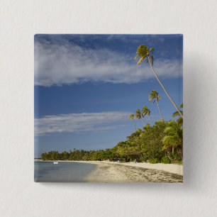 Beach and palm trees, Plantation Island Resort Button