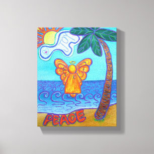 Beach Angel Malerei überwölbte Canvas Art Leinwanddruck