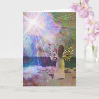 Beach Angel of Light Greeting Card Karte