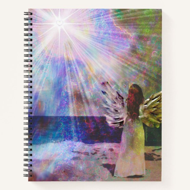 Beach Angel of Light Journal Notebook Notizbuch (Vorderseite)