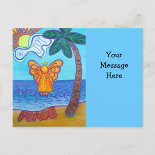 Beach Angel Postcard mit individueller persönliche Postkarte