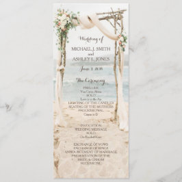 Beach-Arbor-Hochzeitsprogramm Programm