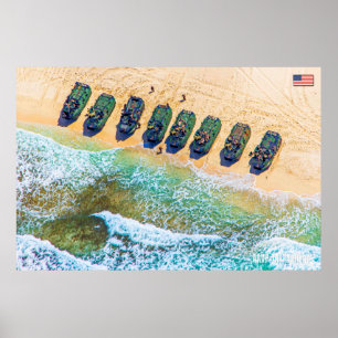BEACH ARMOR - Angriff Amphibienfahrzeug Poster