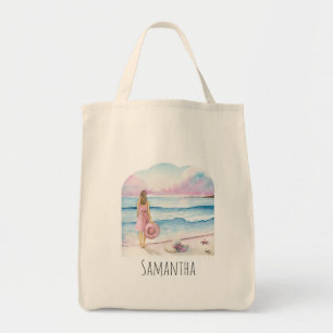 Beach Art Canvas Bag für Frauen Tragetasche