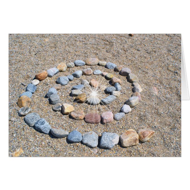 Beach Art Spiral Card (Vorderseite (Horizontal))