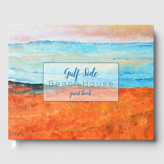 Beach Art Vacation Rental Guest Book Gästebuch (Vorderseite)