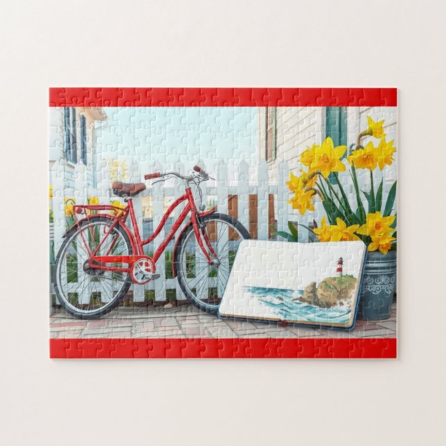 Beach artist sketchbook puzzle (Horizontal)