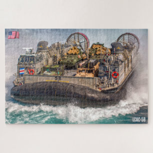 BEACH ASSAULT - LCAC 58 (20 x 30 INCH) Puzzle