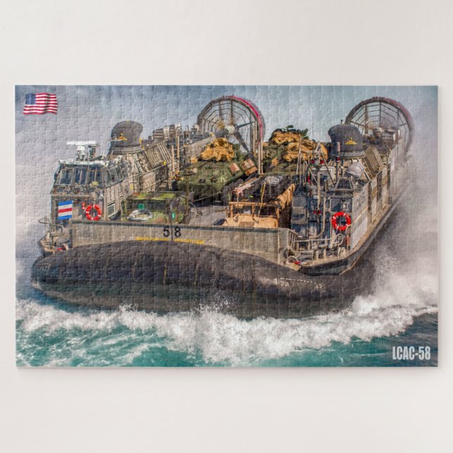 BEACH ASSAULT - LCAC 58 (20 x 30 INCH) Puzzle (Horizontal)