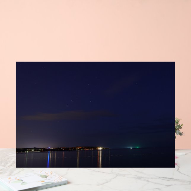 Beach at Night Acrylic Sign Acrylschild (Hochzeit)