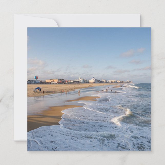 Beach at Ocean City, Maryland Ankündigung (Vorderseite)