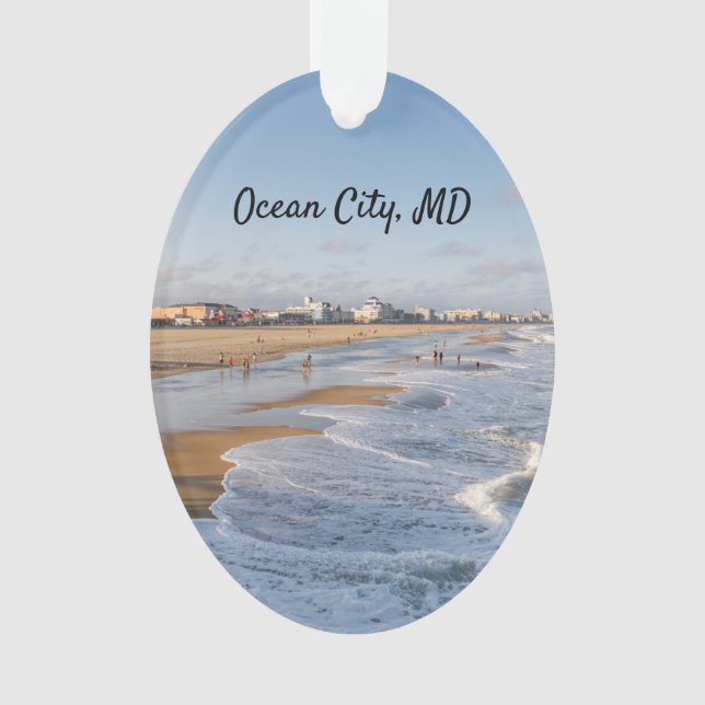 Beach at Ocean City, Maryland Ornament (Vorderseite)