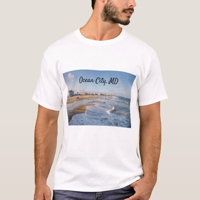 Beach at Ocean City, Maryland T-Shirt (Vorderseite)