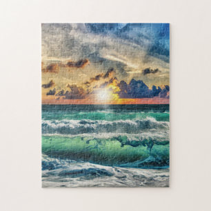 Beach At Sunset Puzzle