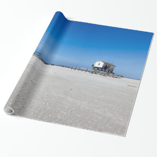 Beach at the North Sea, Sankt Peter Ording Geschenkpapier