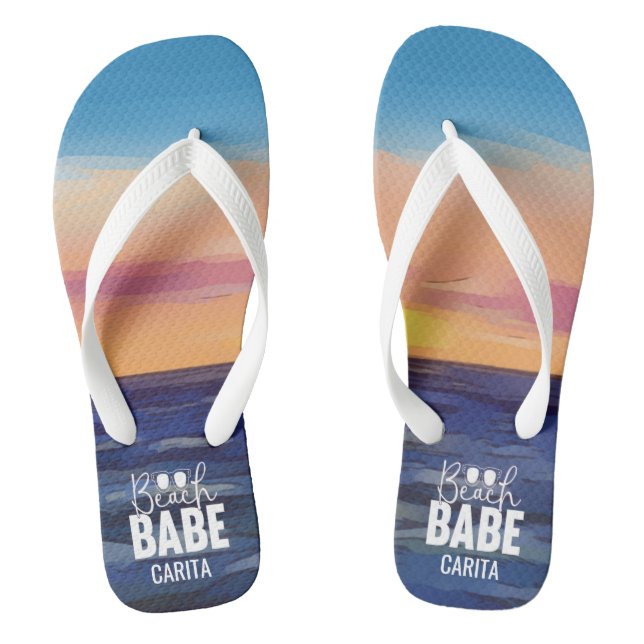 Beach Babe Adult Flip Flops (Fußbett)